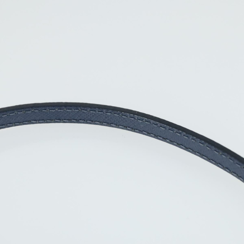 【日本直送】PRADA 單肩包 Safiano 皮革 海軍藍 金色 正品 ka2068V-7