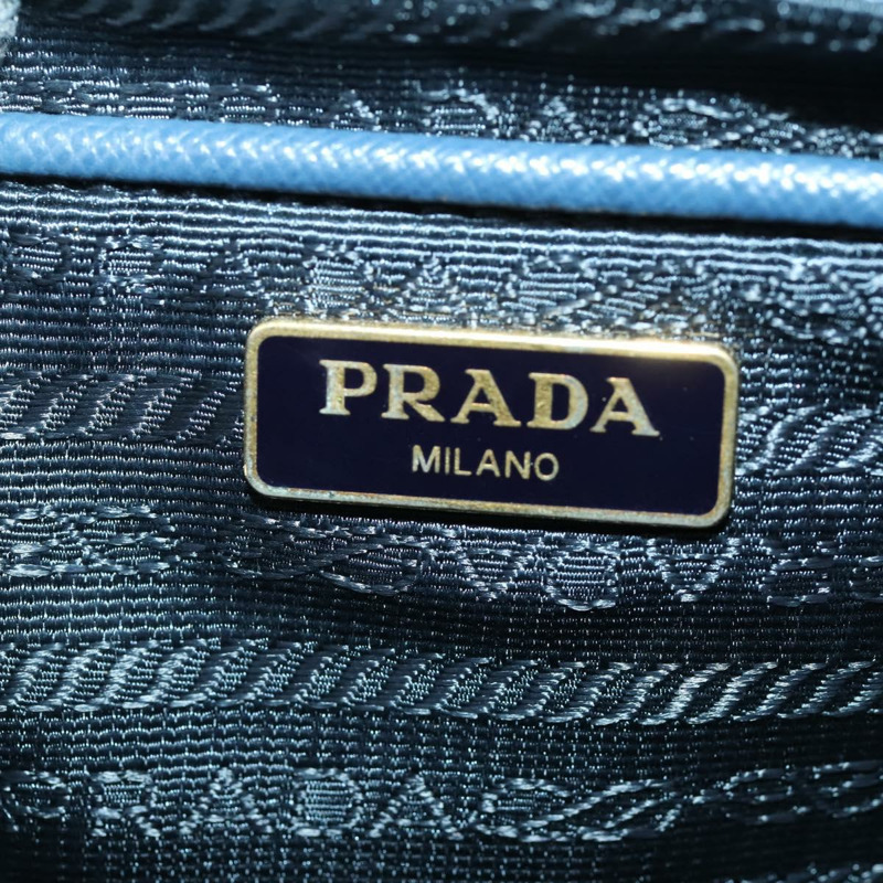 【日本直送】PRADA 單肩包 Safiano 皮革 海軍藍 金色 正品 ka2068V-20