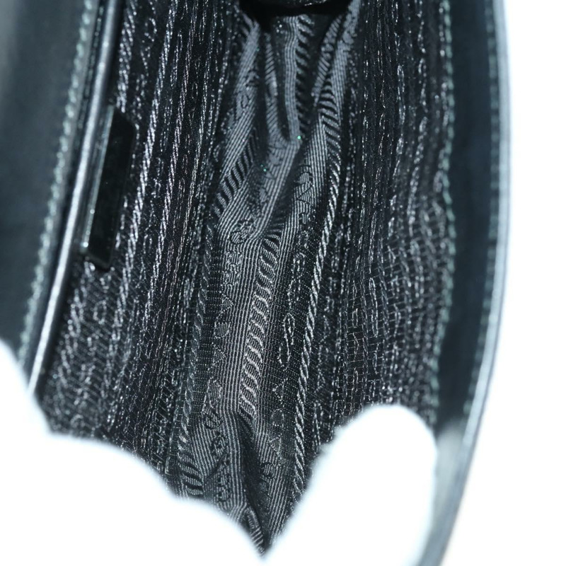 【日本直送】PRADA 銀色 Safiano 皮革單肩包 正品 ka2032V-8