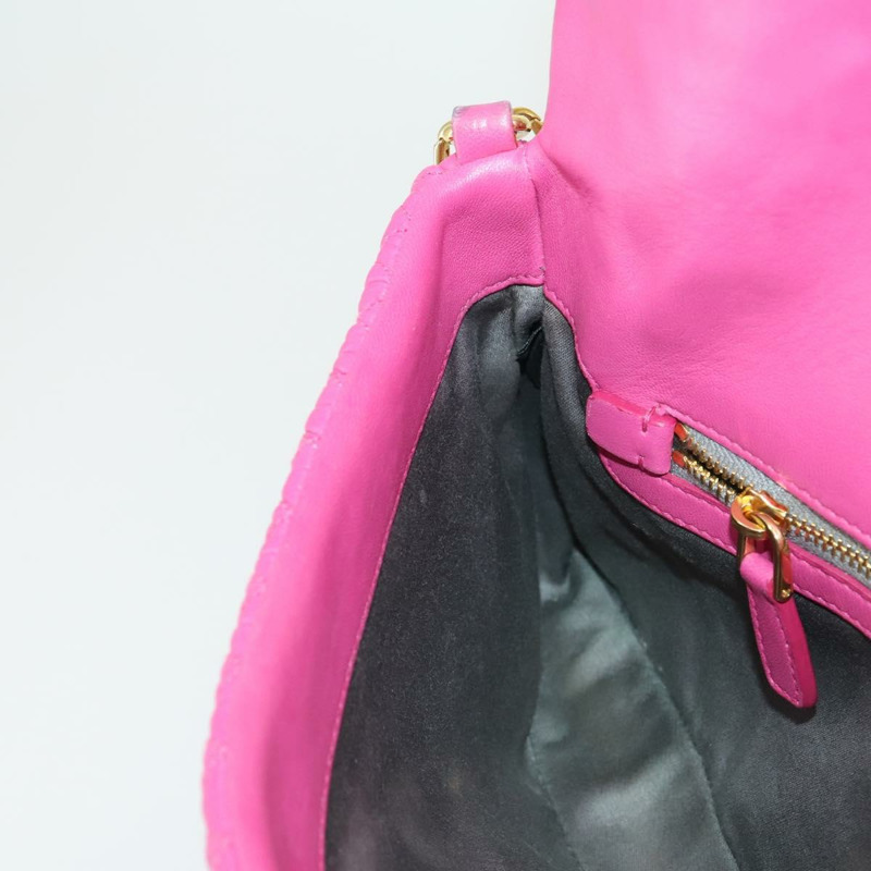 【日本直送】Miu Miu Matelasse 鏈條單肩包 皮革 2way 粉紅金配色 正品 ka2027V-22