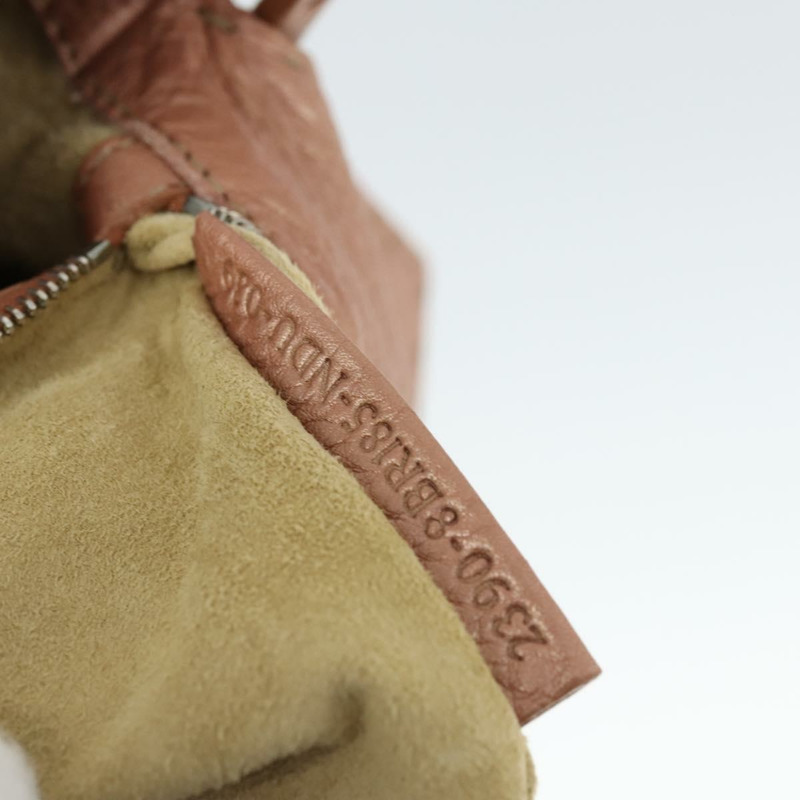 【日本直送】FENDI Selleria Mamma Baguette 單肩包 皮革 粉紅色 銀色 正品 ka2031SAV-10