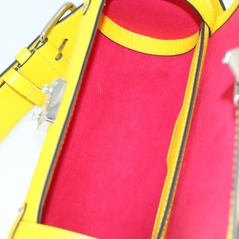 【日本直送】路易威登 Epi Papillon Trunk 單肩包 黃色 M58647 LV Auth ka2029SAM-10