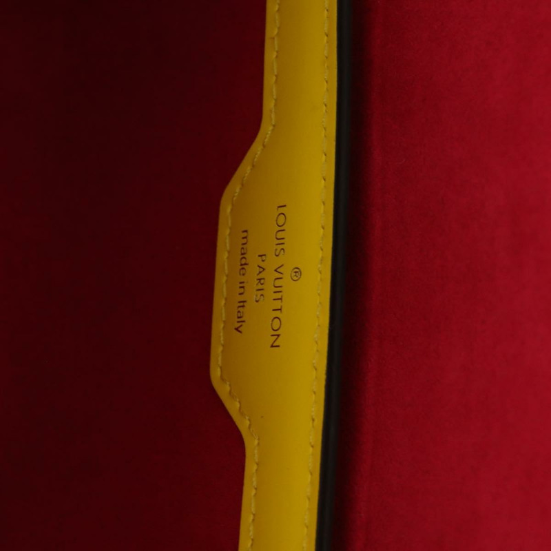 【日本直送】路易威登 Epi Papillon Trunk 單肩包 黃色 M58647 LV Auth ka2029SAM-19