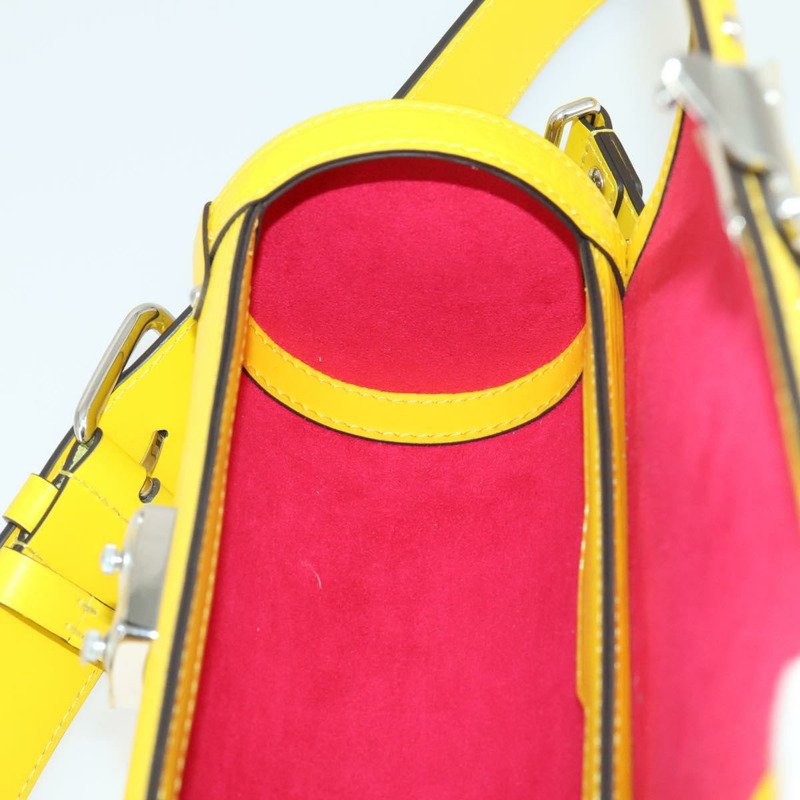 【日本直送】路易威登 Epi Papillon Trunk 單肩包 黃色 M58647 LV Auth ka2029SAM-20