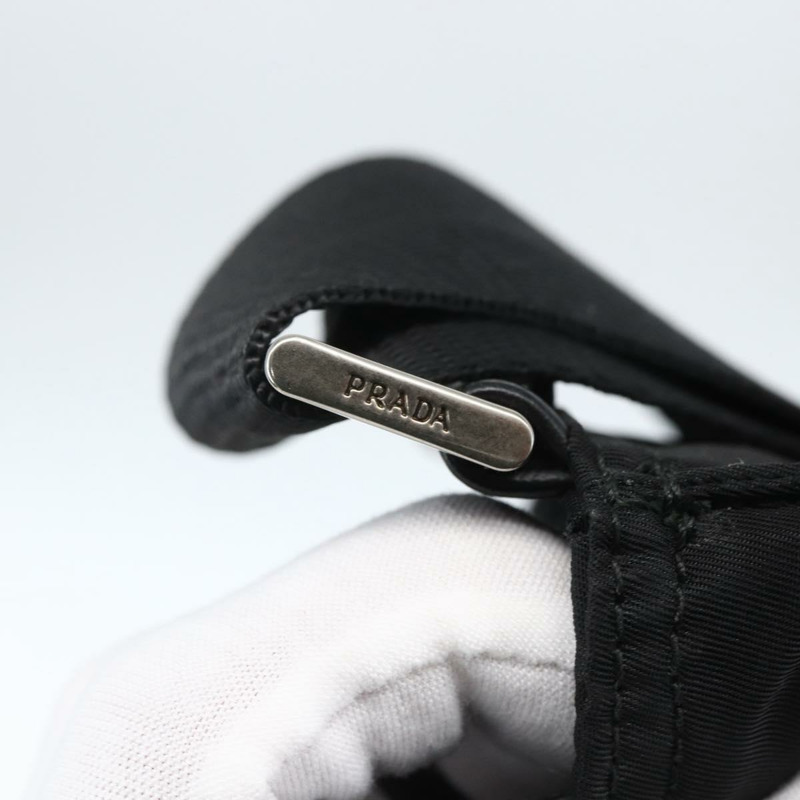 【日本直送】PRADA 單肩包 尼龍 黑色 銀色 正品 ep13306V-8