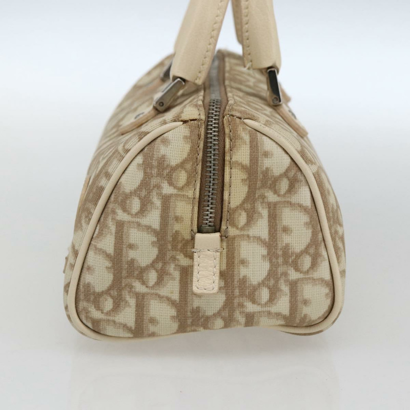 【日本直送】Christian Dior Trotter帆布手提包 PVC 米色銀色 正品 170126V-3