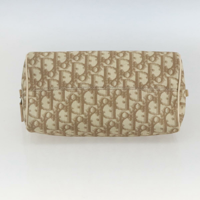 【日本直送】Christian Dior Trotter帆布手提包 PVC 米色銀色 正品 170126V-4