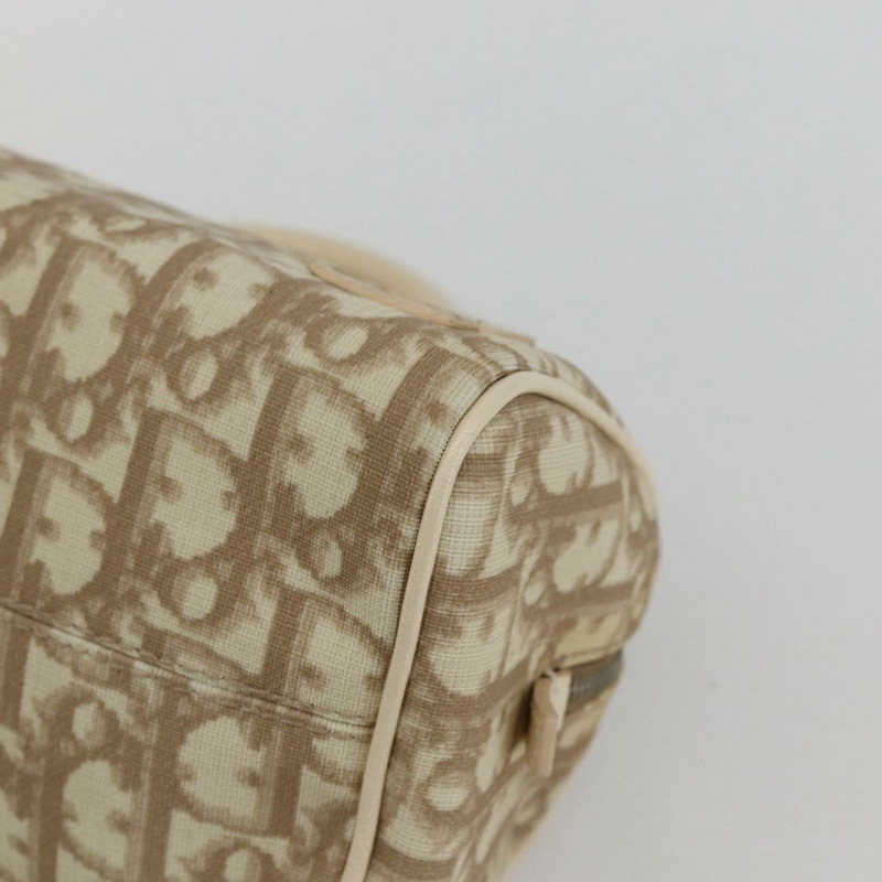【日本直送】Christian Dior Trotter帆布手提包 PVC 米色銀色 正品 170126V-7