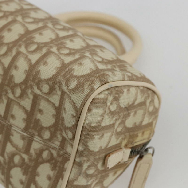 【日本直送】Christian Dior Trotter帆布手提包 PVC 米色銀色 正品 170126V-15