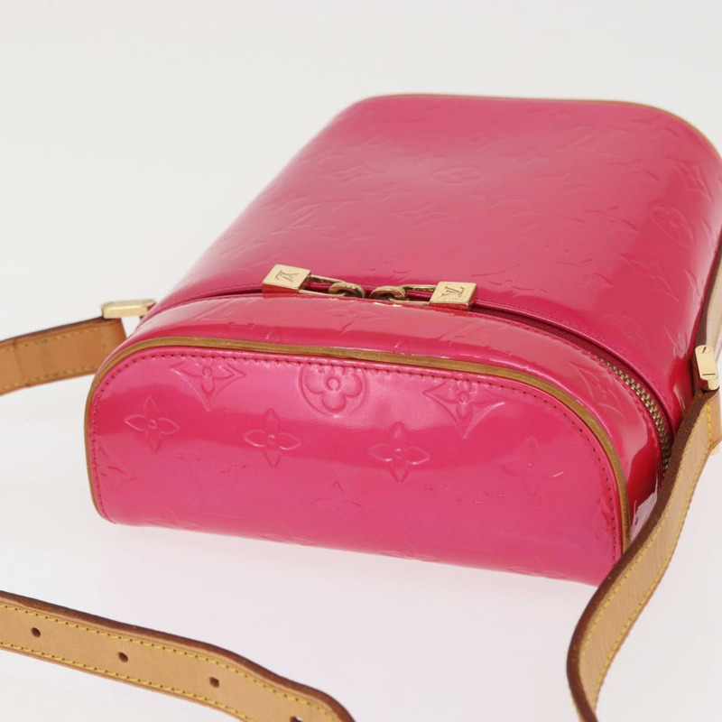 【日本直送】路易威登 Vernis Sullivan 豎款手提包，玫紅色 M91259，LV 正品 171369V-5