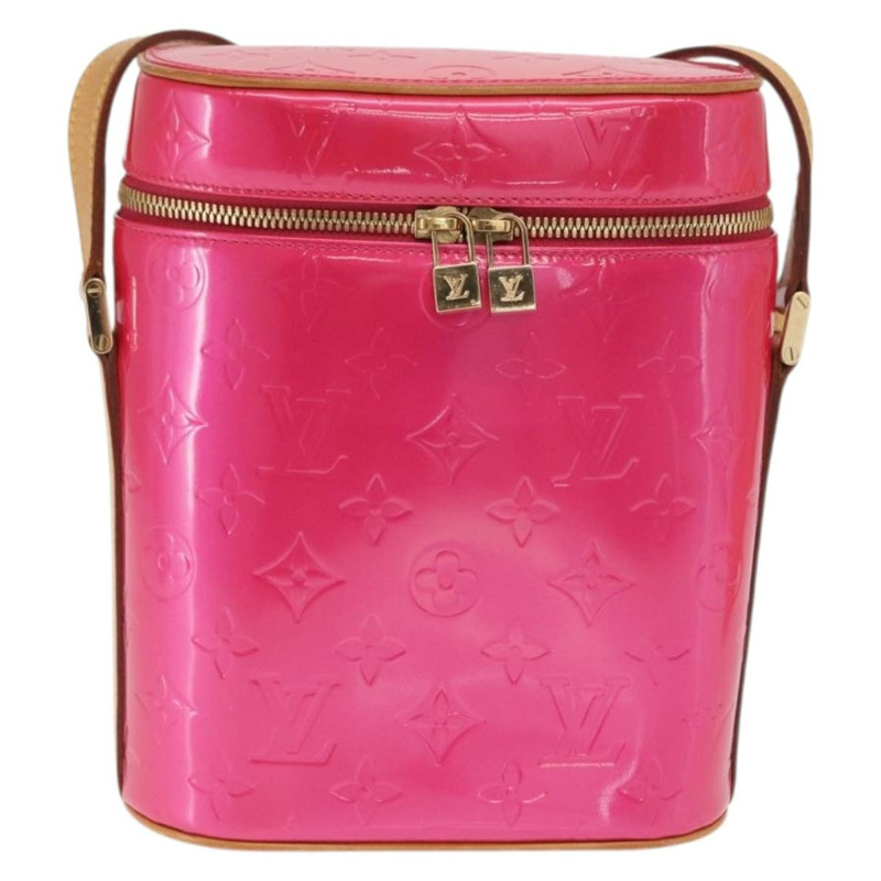 【日本直送】路易威登 Vernis Sullivan 豎款手提包，玫紅色 M91259，LV 正品 171369V-12