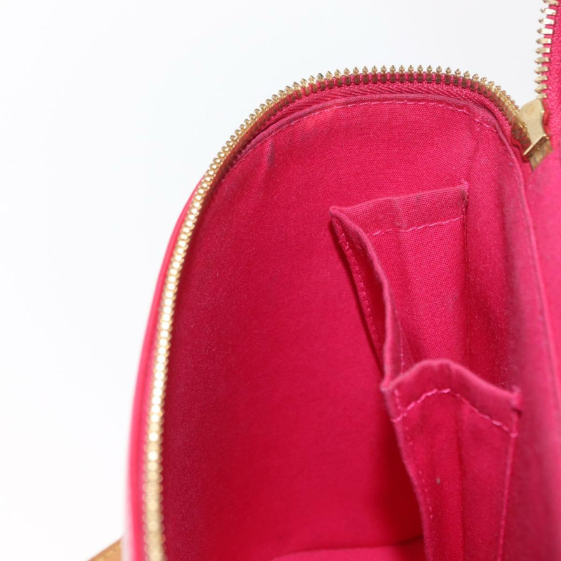 【日本直送】路易威登 Vernis Sullivan 豎款手提包，玫紅色 M91259，LV 正品 171369V-21