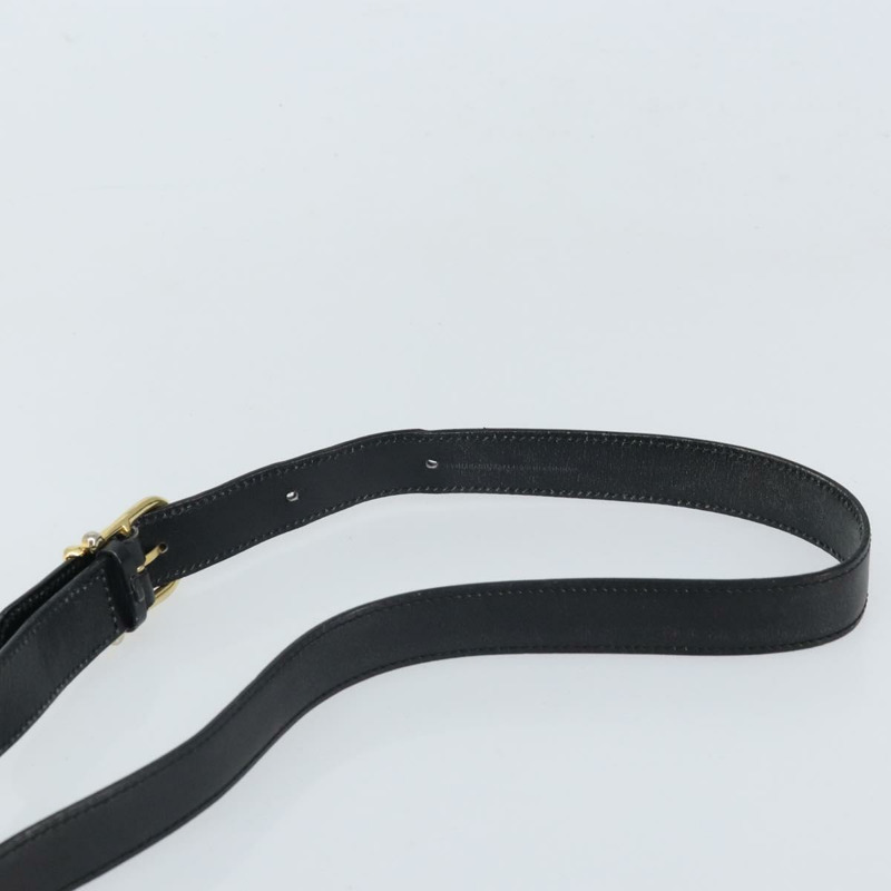 【日本直送】CELINE 圓背包，黑色皮革，金色，正品 171411V-13