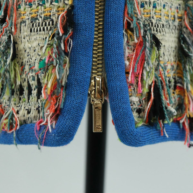 【日本直送】香奈兒斜紋軟呢多色半身裙 CC Auth 170807V-4