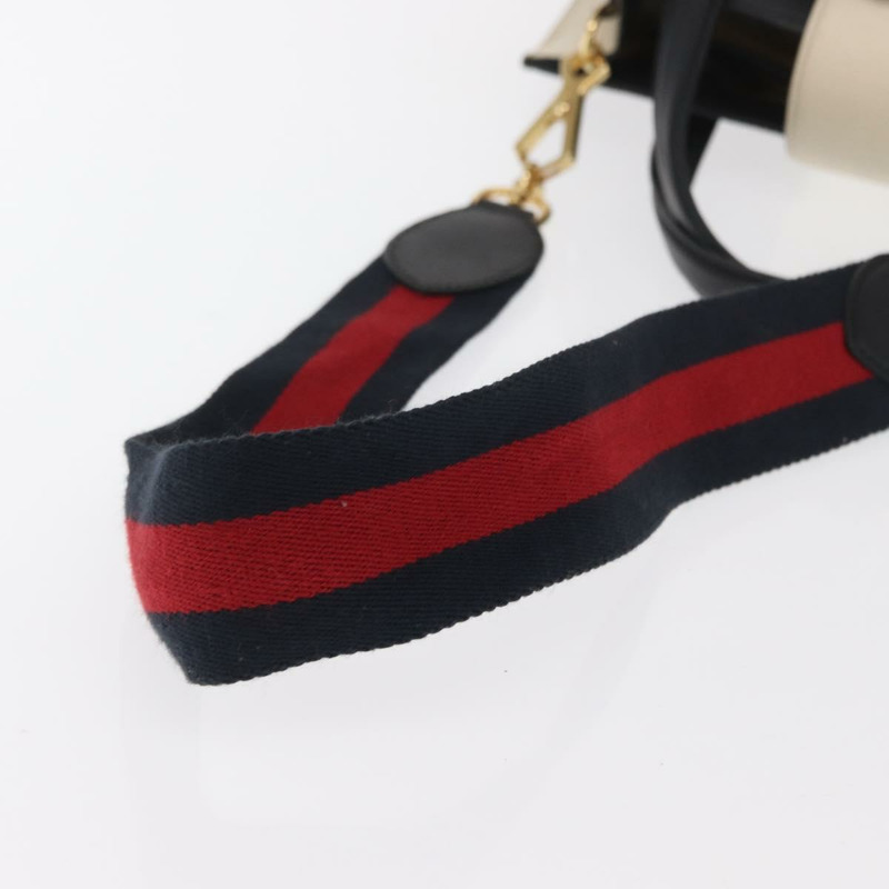 【日本直送】GUCCI Bamboo Sherry Line Nim Fair 皮革雙肩包 黑色 金色 453756 正品 169607-8
