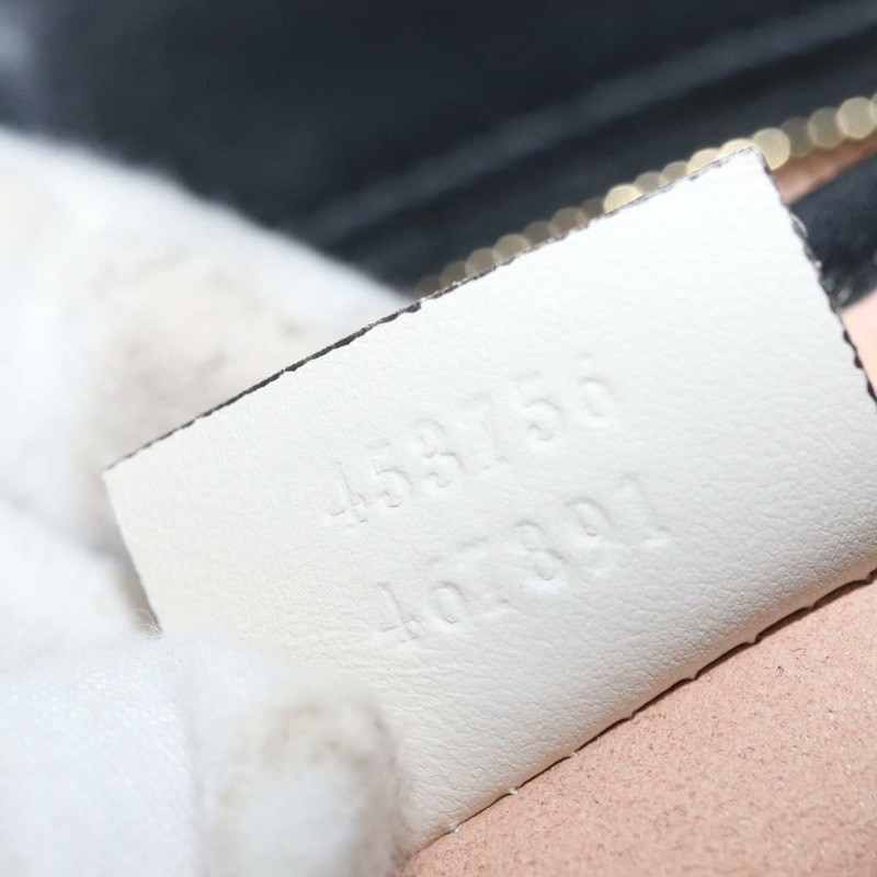 【日本直送】GUCCI Bamboo Sherry Line Nim Fair 皮革雙肩包 黑色 金色 453756 正品 169607-11