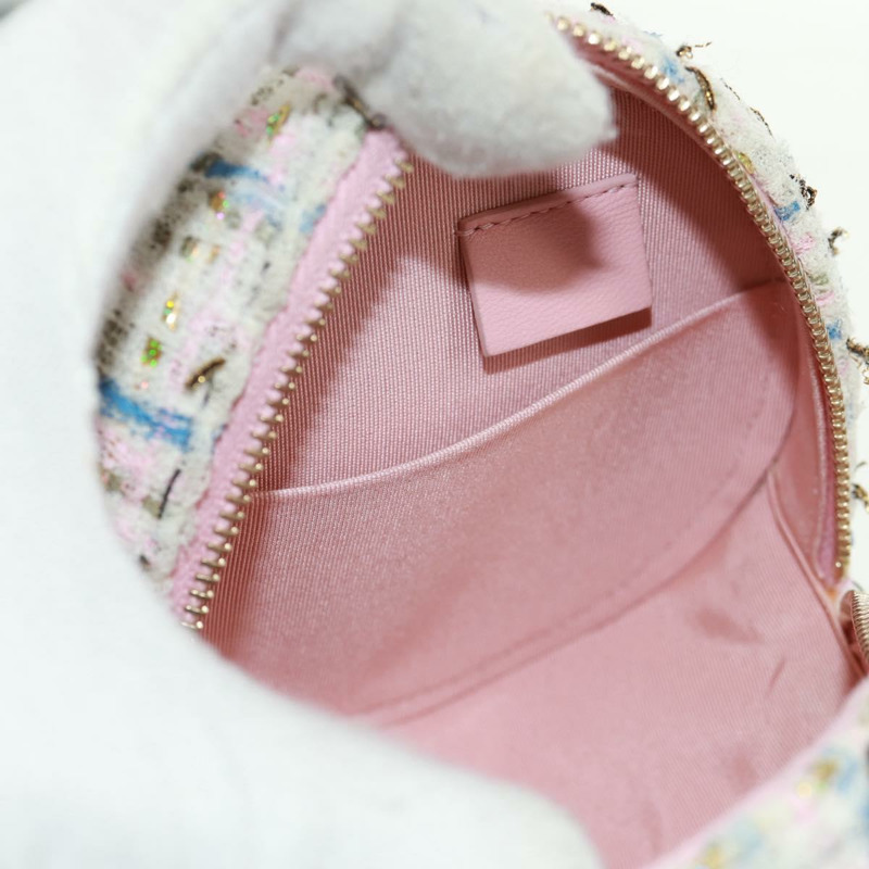 【日本直送】香奈兒鏈條肩背包，斜紋軟呢多色金色雙C標誌，正品編號169572SAM-22