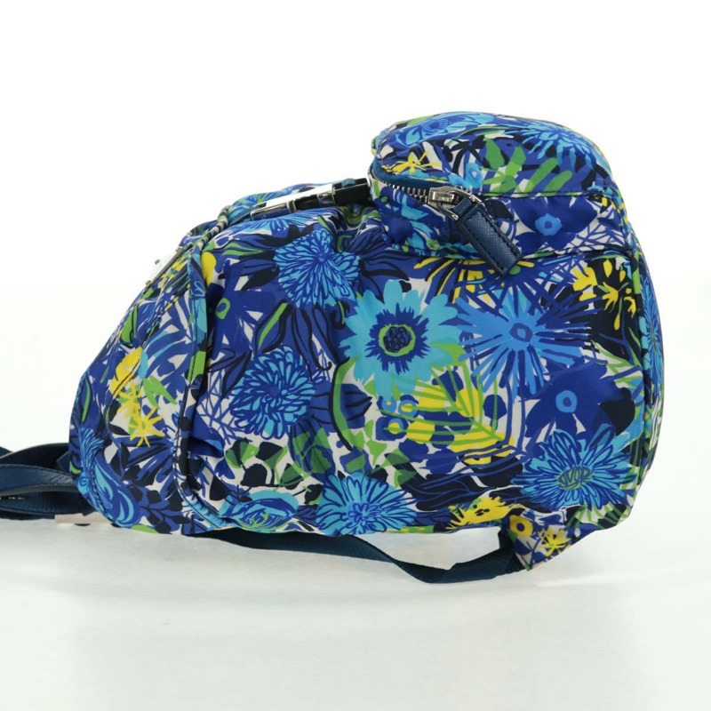 【日本直送】PRADA 雙肩包 尼龍 淺藍色 銀色 正品 169566V-2