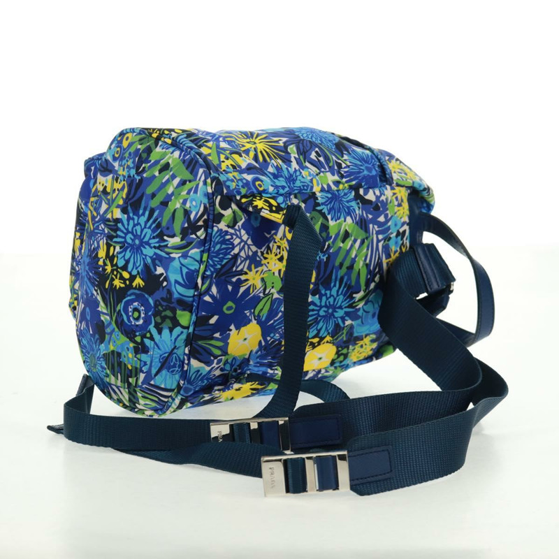 【日本直送】PRADA 雙肩包 尼龍 淺藍色 銀色 正品 169566V-7