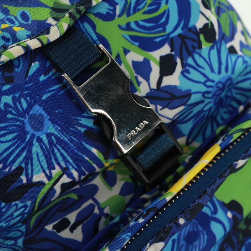 【日本直送】PRADA 雙肩包 尼龍 淺藍色 銀色 正品 169566V-23