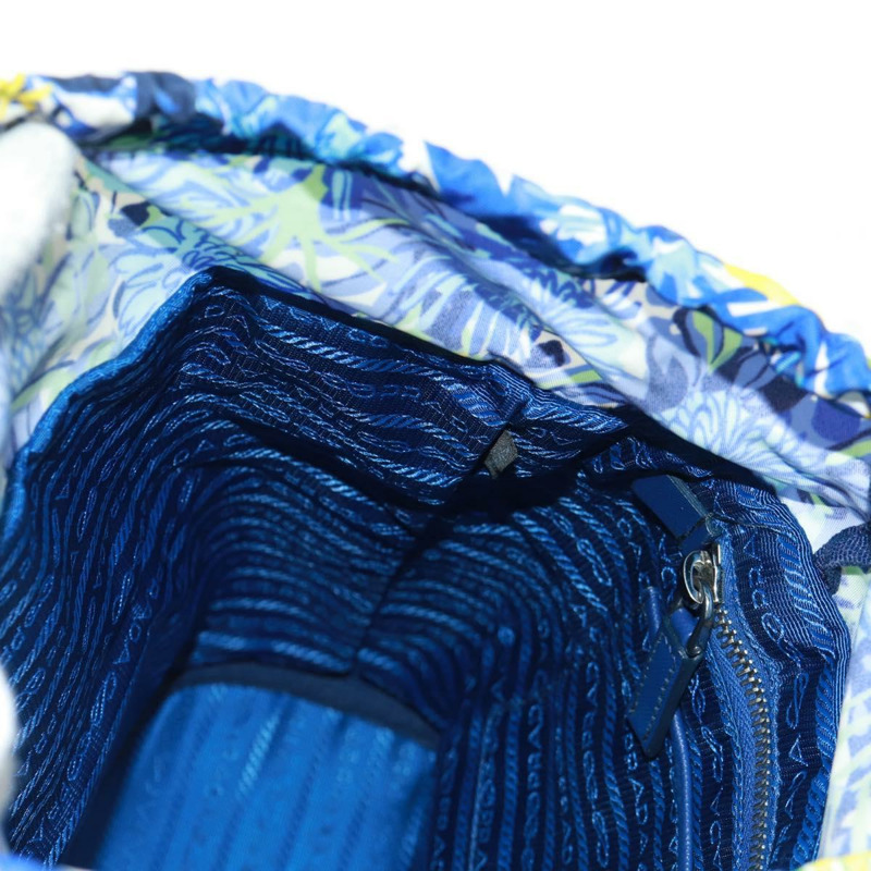 【日本直送】PRADA 雙肩包 尼龍 淺藍色 銀色 正品 169566V-28