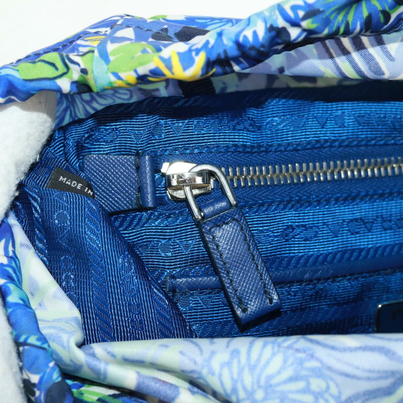 【日本直送】PRADA 雙肩包 尼龍 淺藍色 銀色 正品 169566V-30