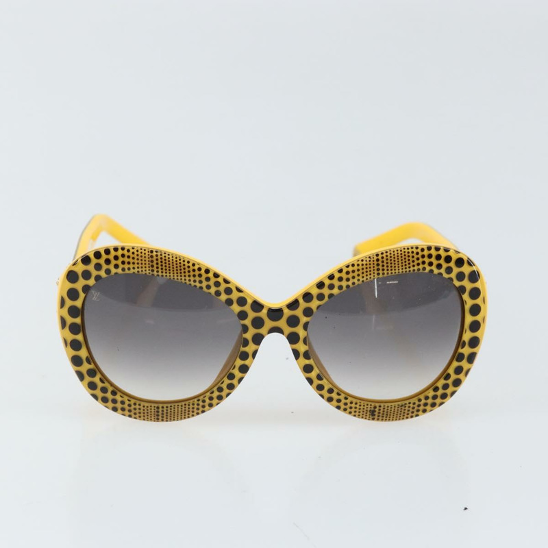 【日本直送】路易威登 Wave 超大太陽眼鏡，塑膠材質，黃色，LV 正品，貨號 170806SAV-1