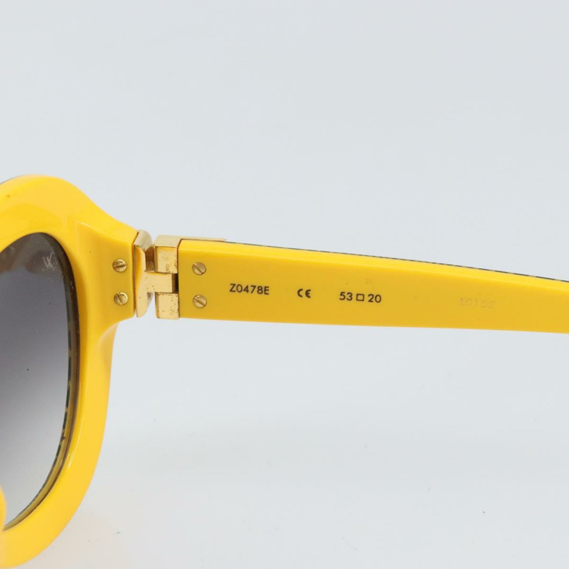 【日本直送】路易威登 Wave 超大太陽眼鏡，塑膠材質，黃色，LV 正品，貨號 170806SAV-10