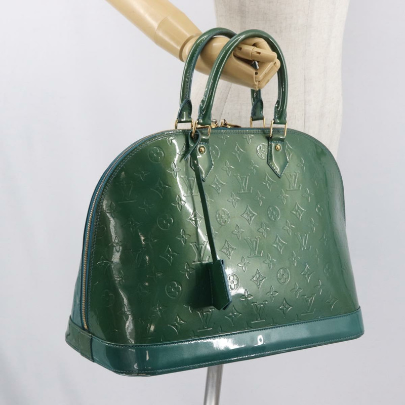 【日本直送】路易威登 Monogram Vernis Alma GM 手提包 藍色 Galatic M93628 正品 170793-21