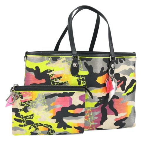Christian Dior Anselm Lyle 迷彩帆布包 多色 銀色 正品 170745V