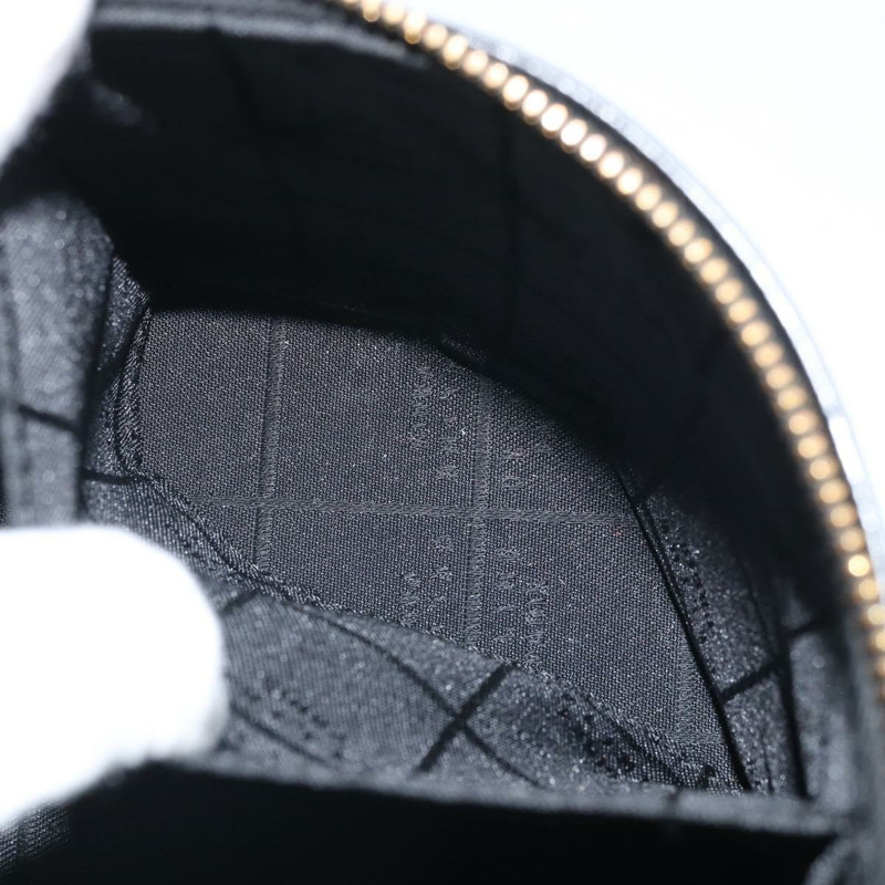 【日本直送】CELINE Vanity 手提包，黑色皮革，金色，正品，貨號 169907V-24