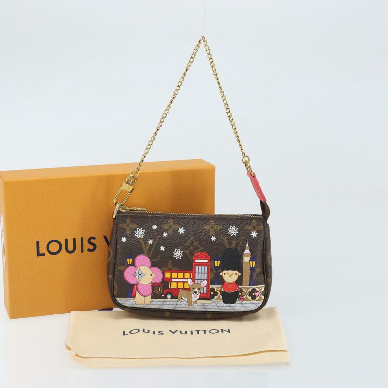 【日本直送】路易威登 Monogram Vivienne 迷你手拿包配件 M80863 LV 正品 169893M-11