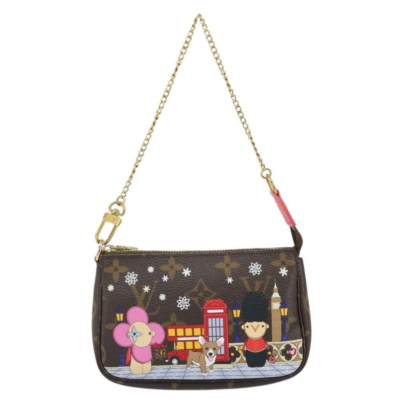 【日本直送】路易威登 Monogram Vivienne 迷你手拿包配件 M80863 LV 正品 169893M-12