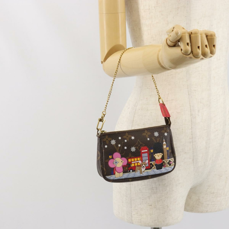 【日本直送】路易威登 Monogram Vivienne 迷你手拿包配件 M80863 LV 正品 169893M-20