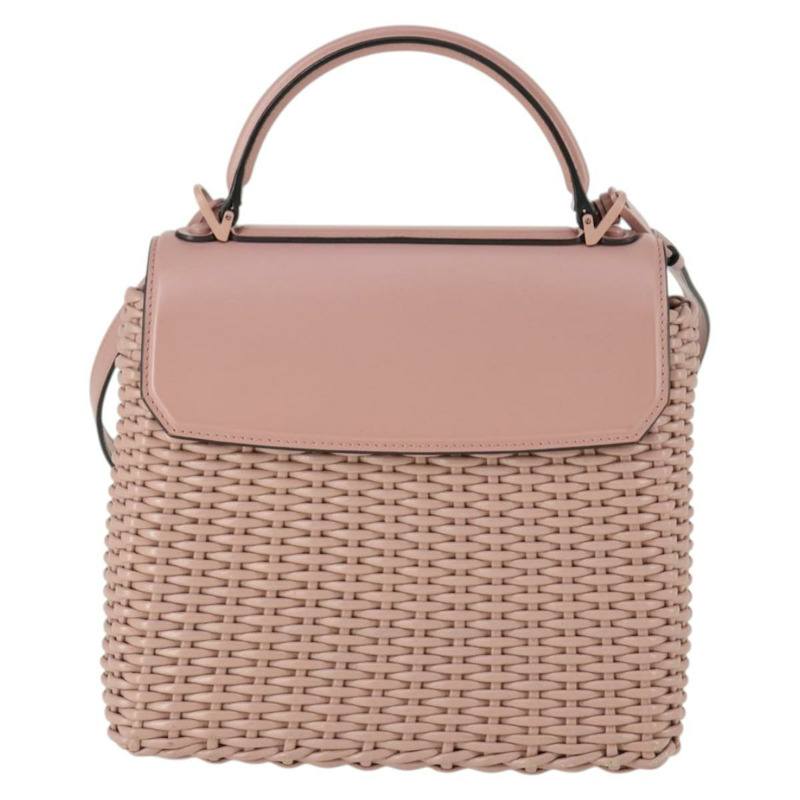 【日本直送】Salvatore Ferragamo Gancini 手提包 皮革 2way 粉紅色 Auth 159841V-1