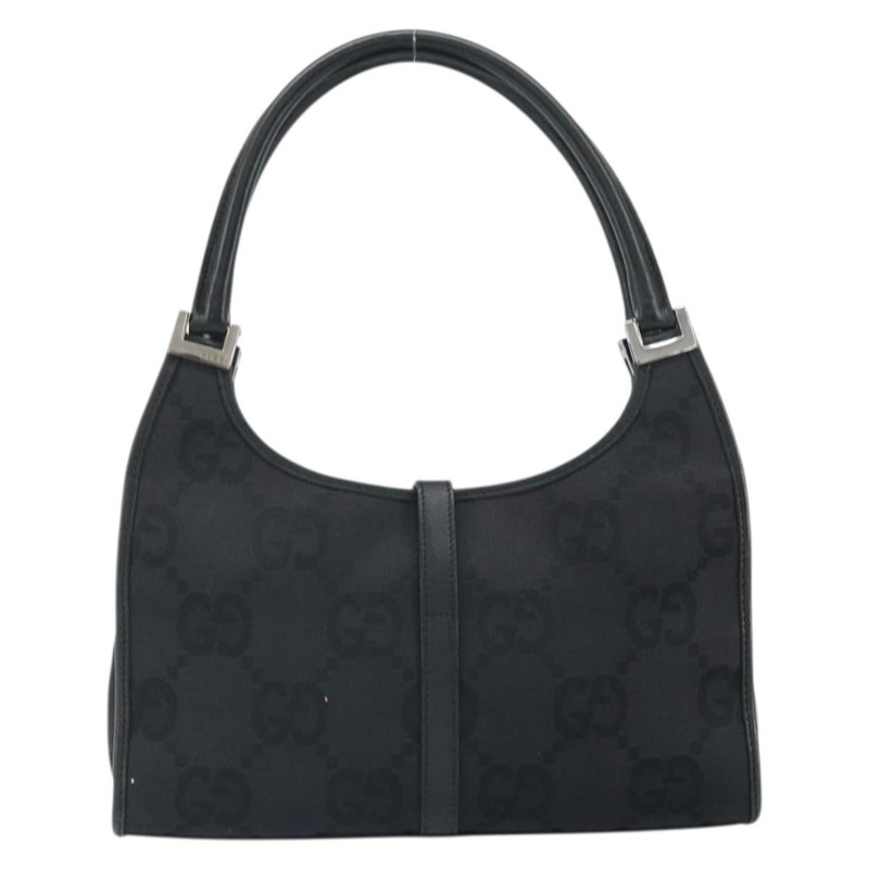 【日本直送】GUCCI Jackie GG帆布手提包 黑色 銀色 002 1068 3444 正品 170754V-1