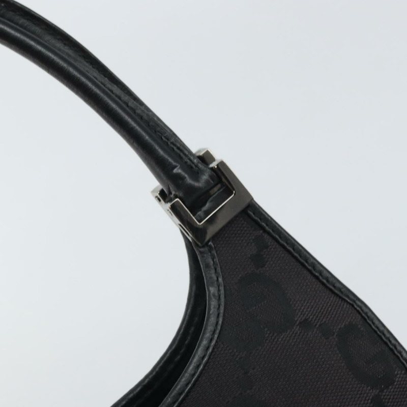 【日本直送】GUCCI Jackie GG帆布手提包 黑色 銀色 002 1068 3444 正品 170754V-8