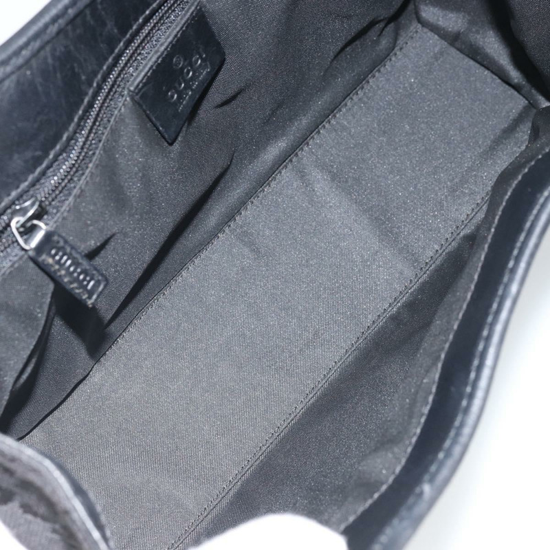 【日本直送】GUCCI Jackie GG帆布手提包 黑色 銀色 002 1068 3444 正品 170754V-9