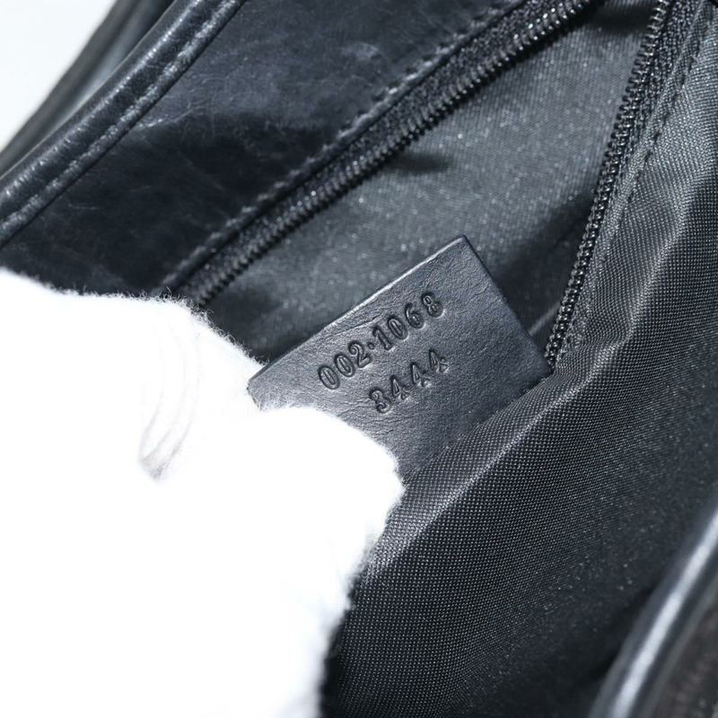 【日本直送】GUCCI Jackie GG帆布手提包 黑色 銀色 002 1068 3444 正品 170754V-10