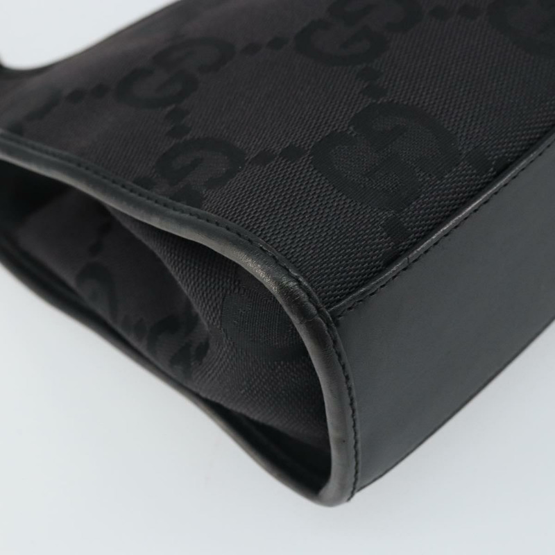 【日本直送】GUCCI Jackie GG帆布手提包 黑色 銀色 002 1068 3444 正品 170754V-14