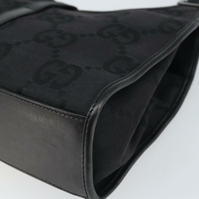 【日本直送】GUCCI Jackie GG帆布手提包 黑色 銀色 002 1068 3444 正品 170754V-15
