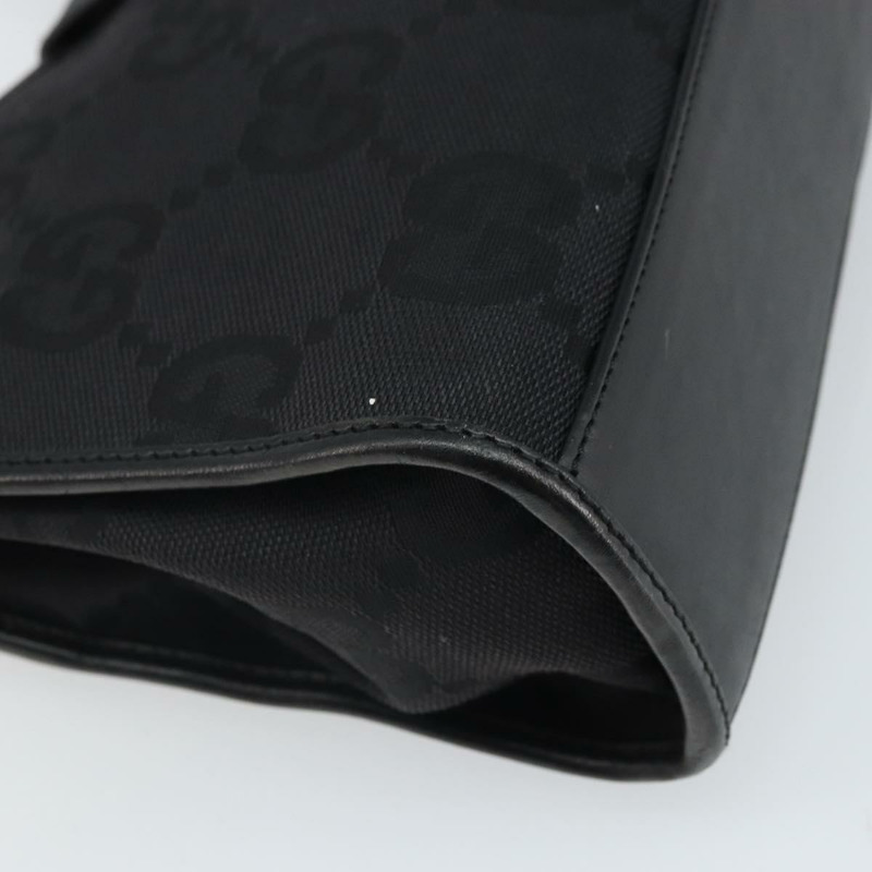 【日本直送】GUCCI Jackie GG帆布手提包 黑色 銀色 002 1068 3444 正品 170754V-16