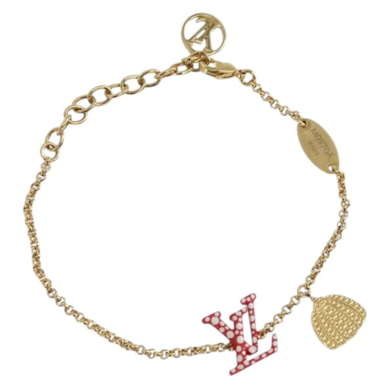 【日本直送】路易威登黃銅經典無限圓點手鐲，金色，型號 M0970A，正品編號 169923M-0