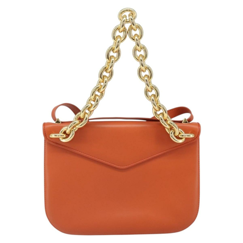 【日本直送】BOTTEGA VENETA 鏈條單肩包 皮革 兩用 棕色 金色 正品 169800V-1