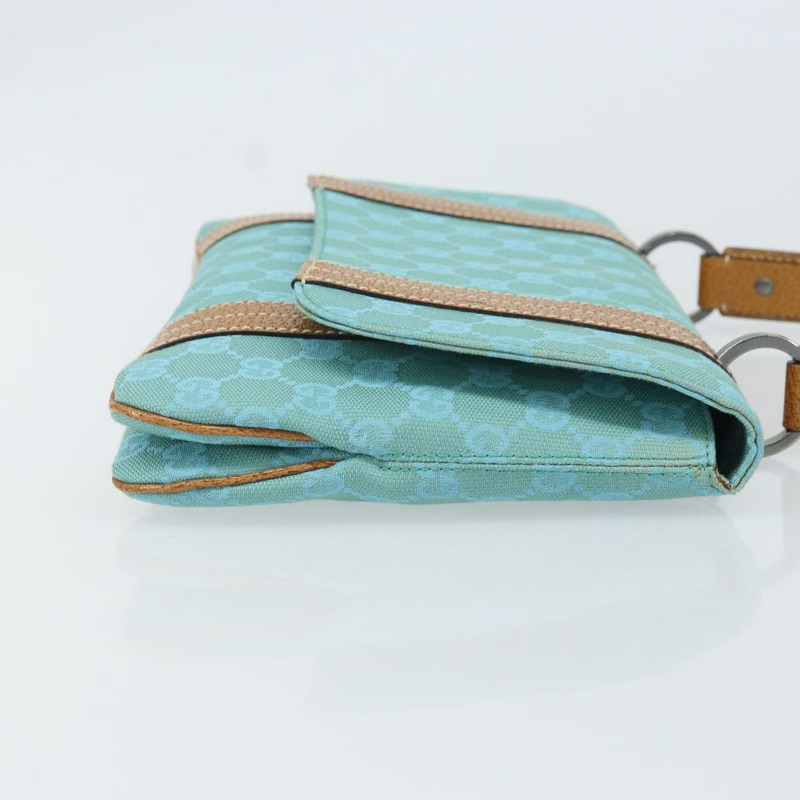 【日本直送】GUCCI GG帆布手提包 銀色/淺藍色 113014 正品 169720SAV-2