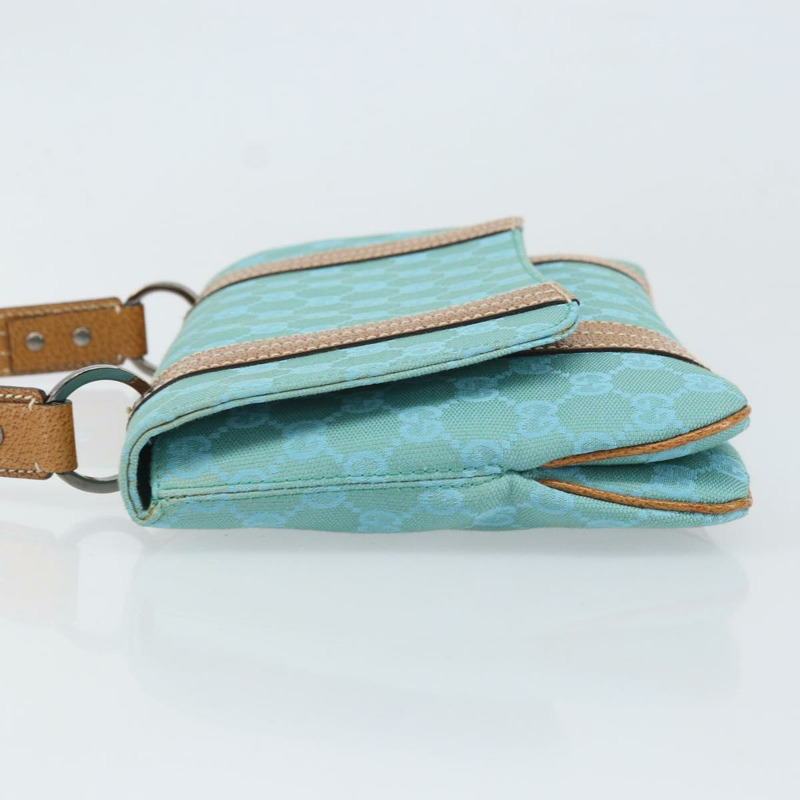 【日本直送】GUCCI GG帆布手提包 銀色/淺藍色 113014 正品 169720SAV-3