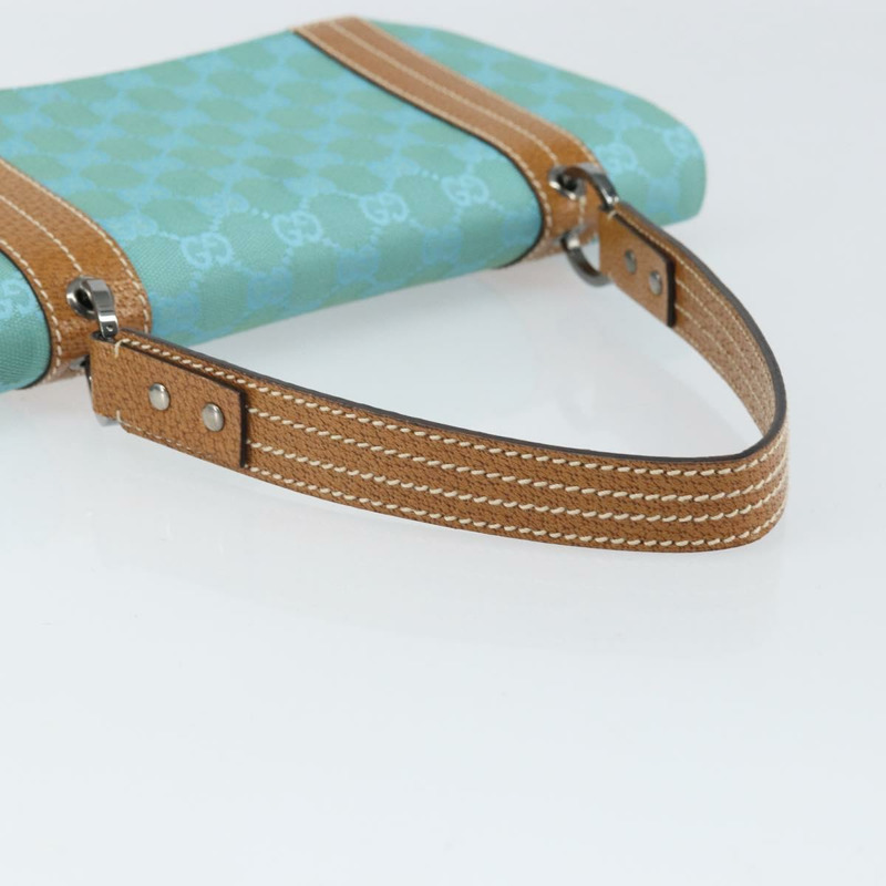 【日本直送】GUCCI GG帆布手提包 銀色/淺藍色 113014 正品 169720SAV-6