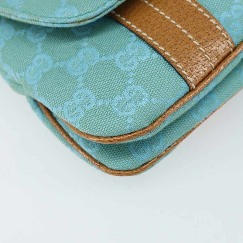 【日本直送】GUCCI GG帆布手提包 銀色/淺藍色 113014 正品 169720SAV-14