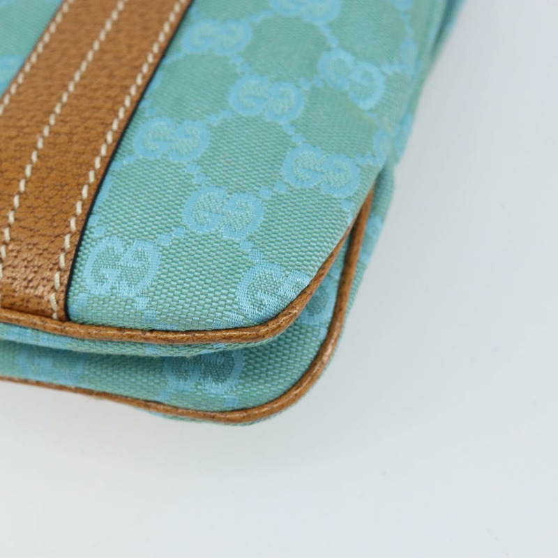 【日本直送】GUCCI GG帆布手提包 銀色/淺藍色 113014 正品 169720SAV-15