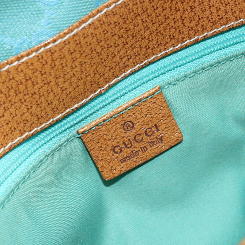 【日本直送】GUCCI GG帆布手提包 銀色/淺藍色 113014 正品 169720SAV-18